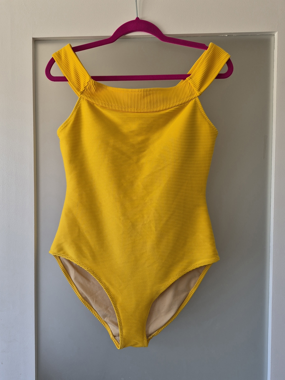 Old Navy Yellow Ribbed One-Piece